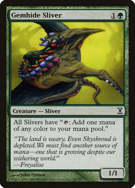 Gemhide Sliver [Time Spiral] [Foil]