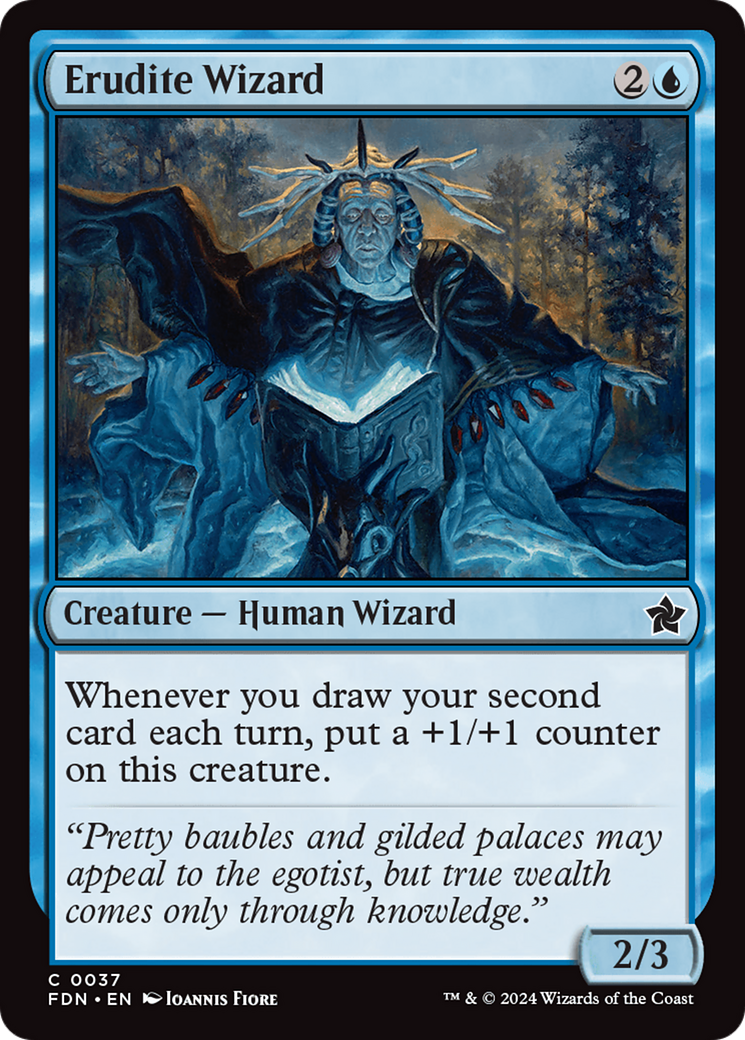 Erudite Wizard [Foundations] [Foil]