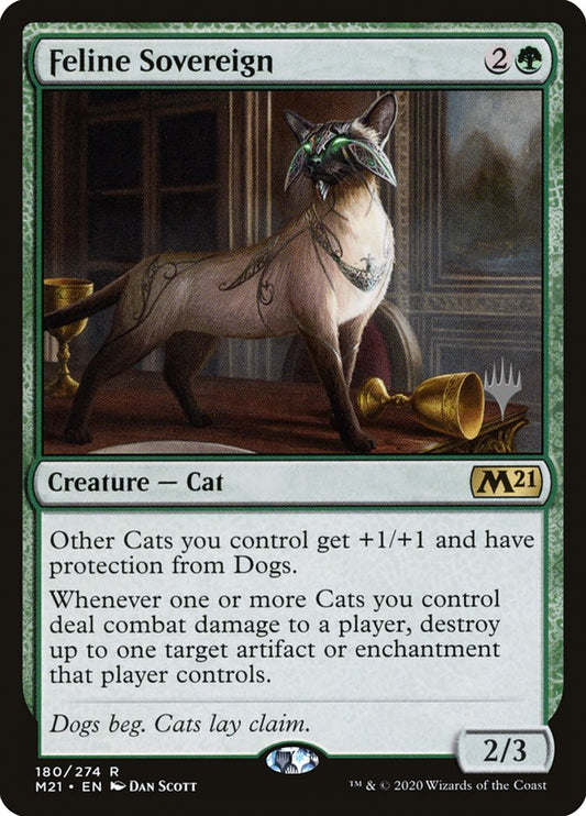 Feline Sovereign (Promo Pack) [Core Set 2021 Promos] [Foil]