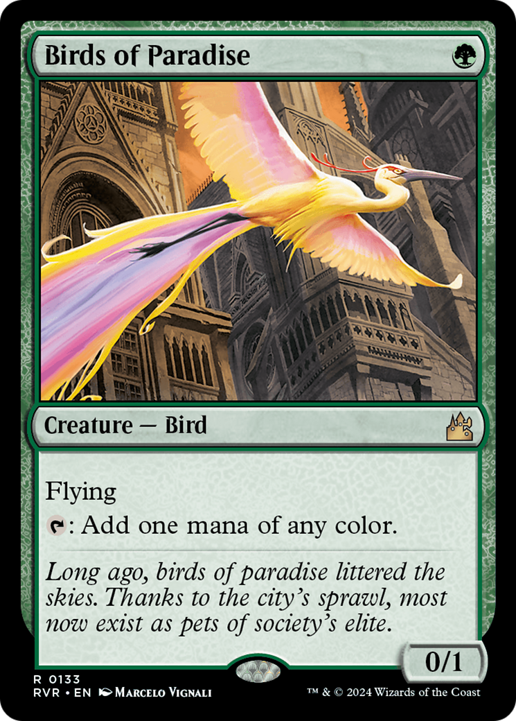 Birds of Paradise [Ravnica Remastered] [Foil]