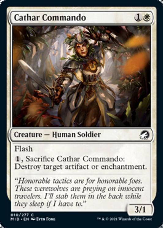 Cathar Commando [Innistrad: Midnight Hunt] [Foil]