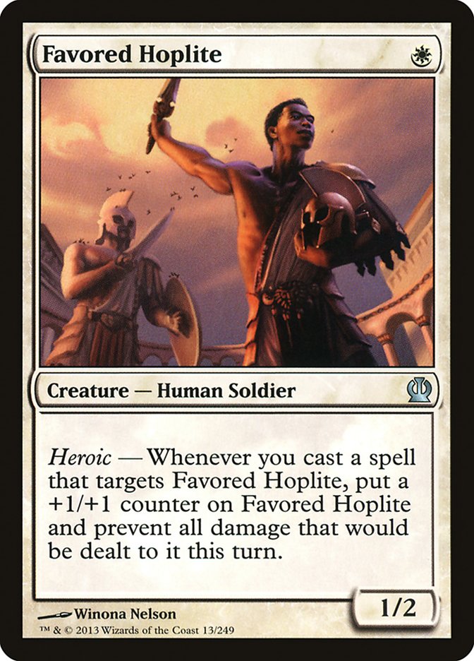 Favored Hoplite [Theros] [Foil]