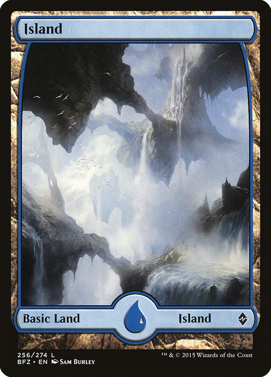 Island (256) (Full Art) [Battle for Zendikar] [Foil]