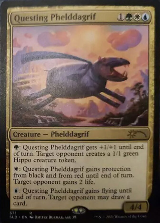 Questing Phelddagrif (671) [Secret Lair Drop Promos] [Foil]