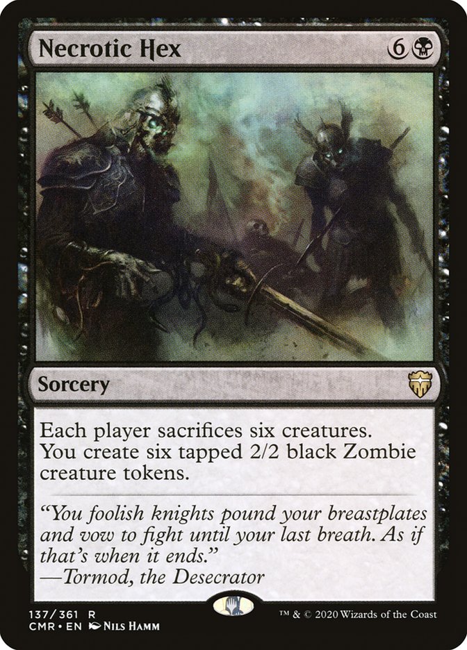 Necrotic Hex [Commander Legends] [Foil]