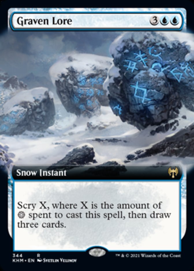 Graven Lore (Extended Art) [Kaldheim] [Foil]