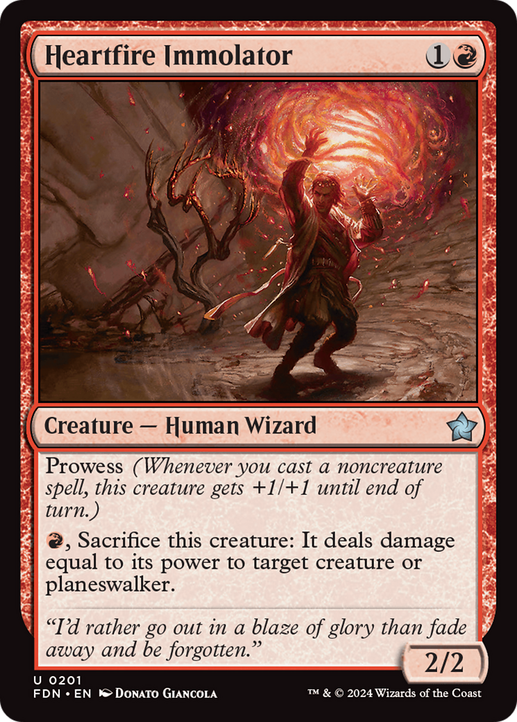 Heartfire Immolator [Foundations] [Foil]