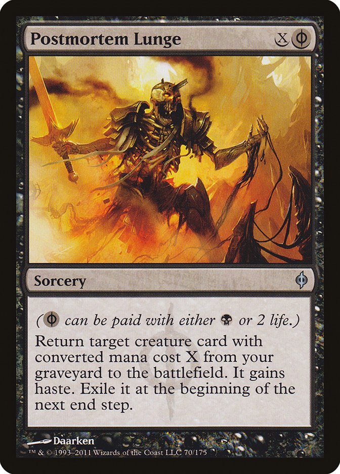 Postmortem Lunge [New Phyrexia] [Foil]