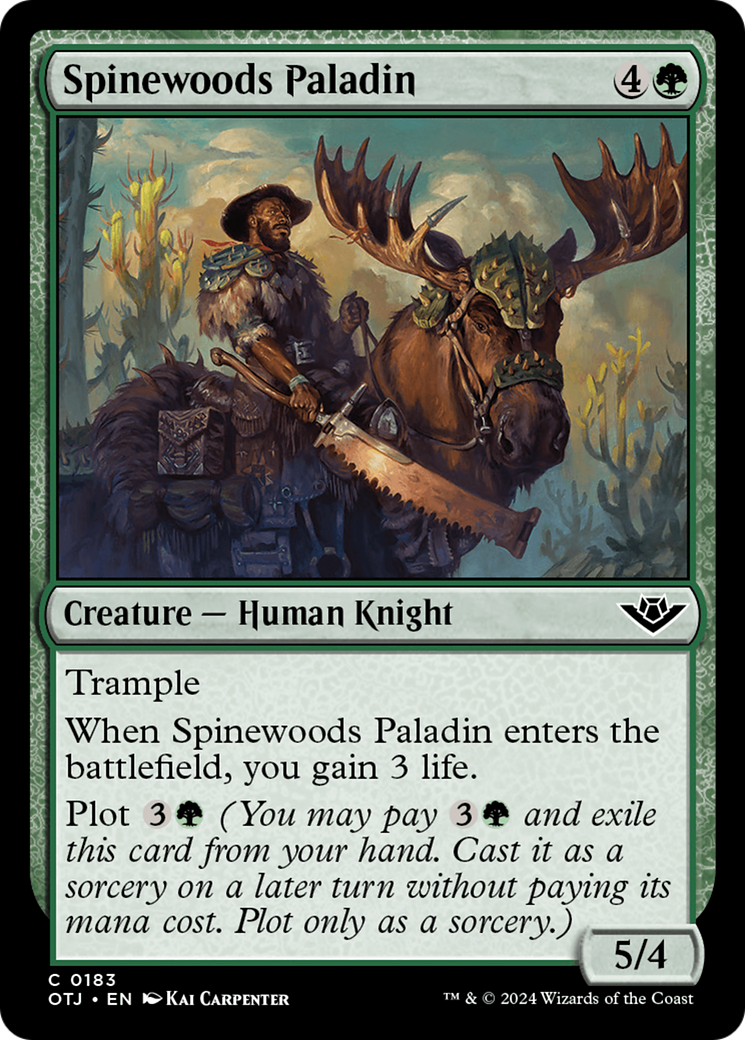 Spinewoods Paladin [Outlaws of Thunder Junction] [Foil]