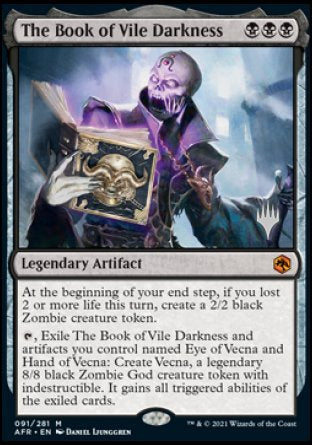 The Book of Vile Darkness (Promo Pack) [Dungeons & Dragons: Adventures in the Forgotten Realms Promos] [Foil]