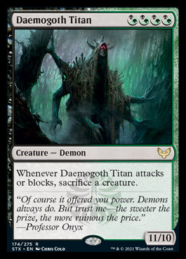 Daemogoth Titan [Strixhaven: School of Mages] [Foil]
