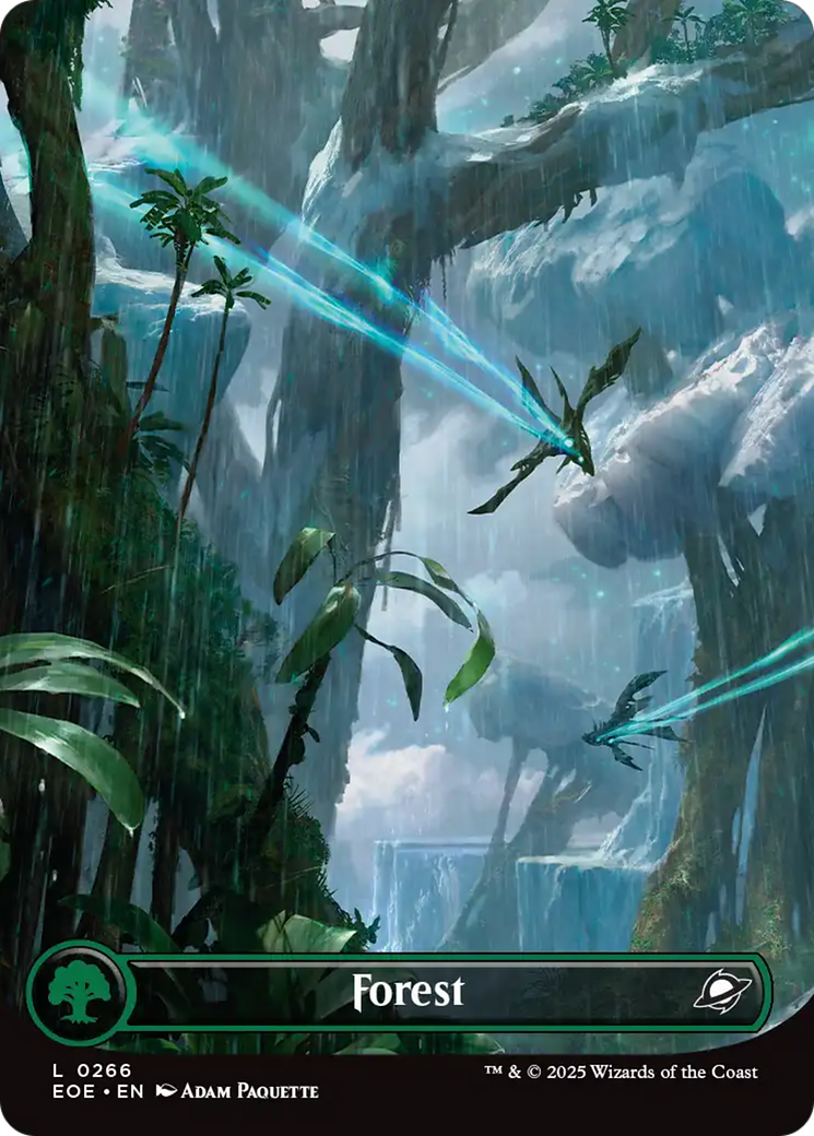 Forest (0266) (Borderless) [Edge of Eternities] [Foil]