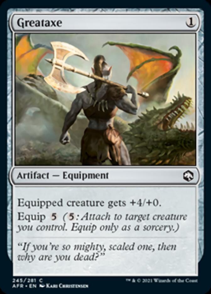 Greataxe [Dungeons & Dragons: Adventures in the Forgotten Realms] [Foil]
