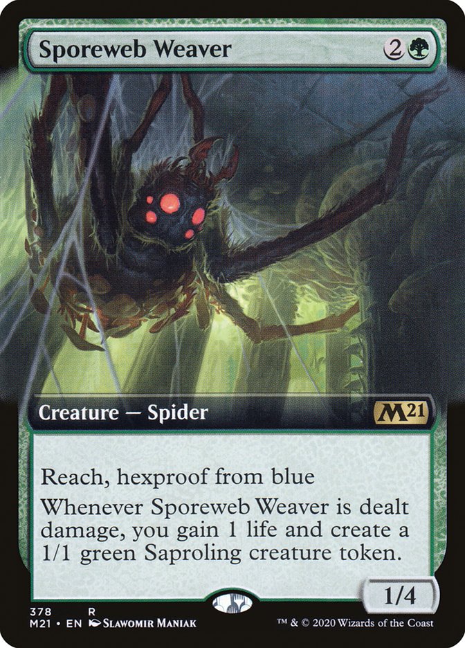 Sporeweb Weaver (Extended Art) [Core Set 2021] [Foil]