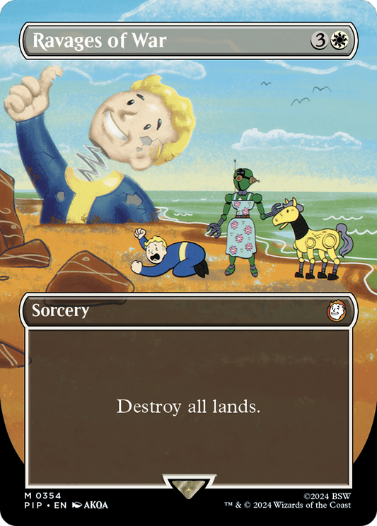 Ravages of War (Borderless) [Fallout] [Foil]