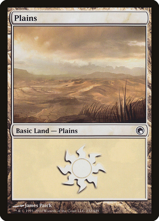 Plains (232) [Scars of Mirrodin] [Foil]
