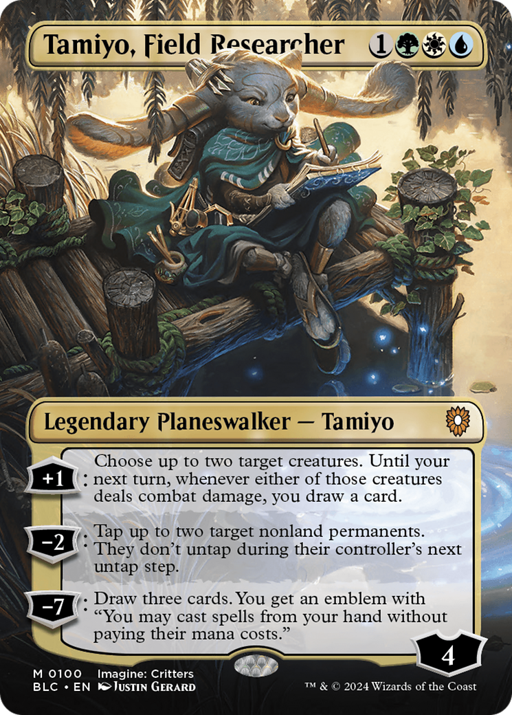 Tamiyo, Field Researcher (Borderless) [Bloomburrow Commander] [Foil]