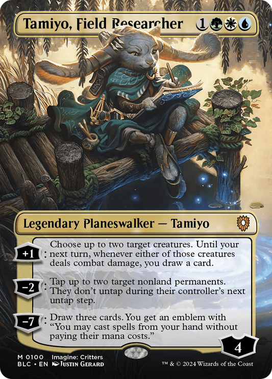 Tamiyo, Field Researcher (Borderless) [Bloomburrow Commander] [Foil]