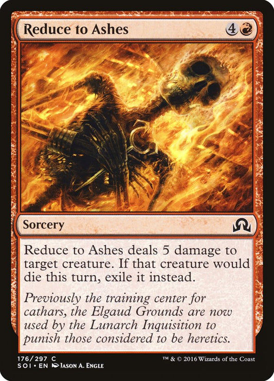 Reduce to Ashes [Shadows over Innistrad] [Foil]