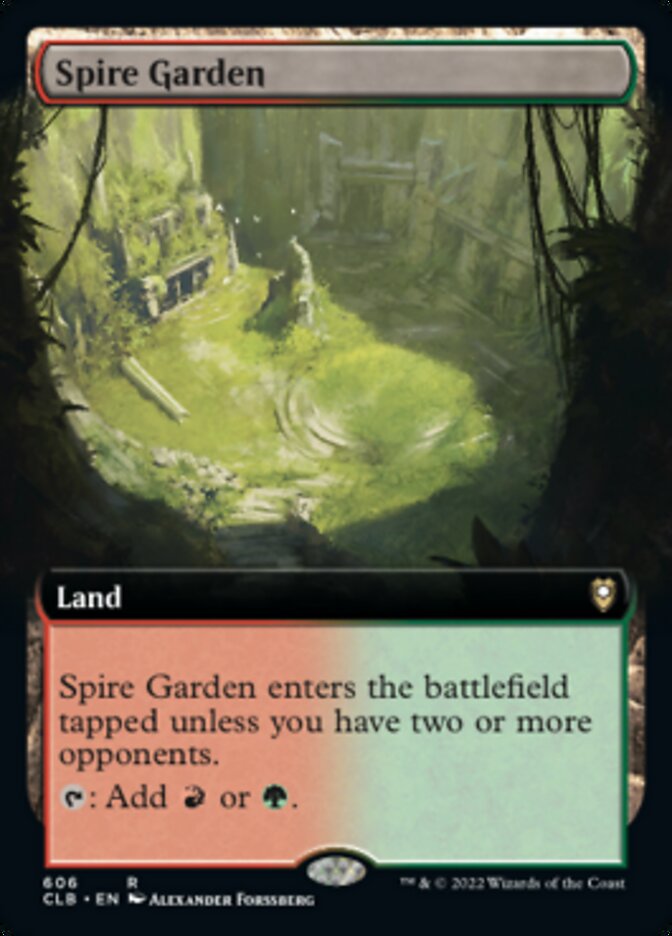 Spire Garden (Extended Art) [Commander Legends: Battle for Baldur's Gate] [Foil]