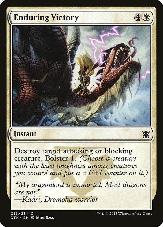 Enduring Victory [Dragons of Tarkir] [Foil]