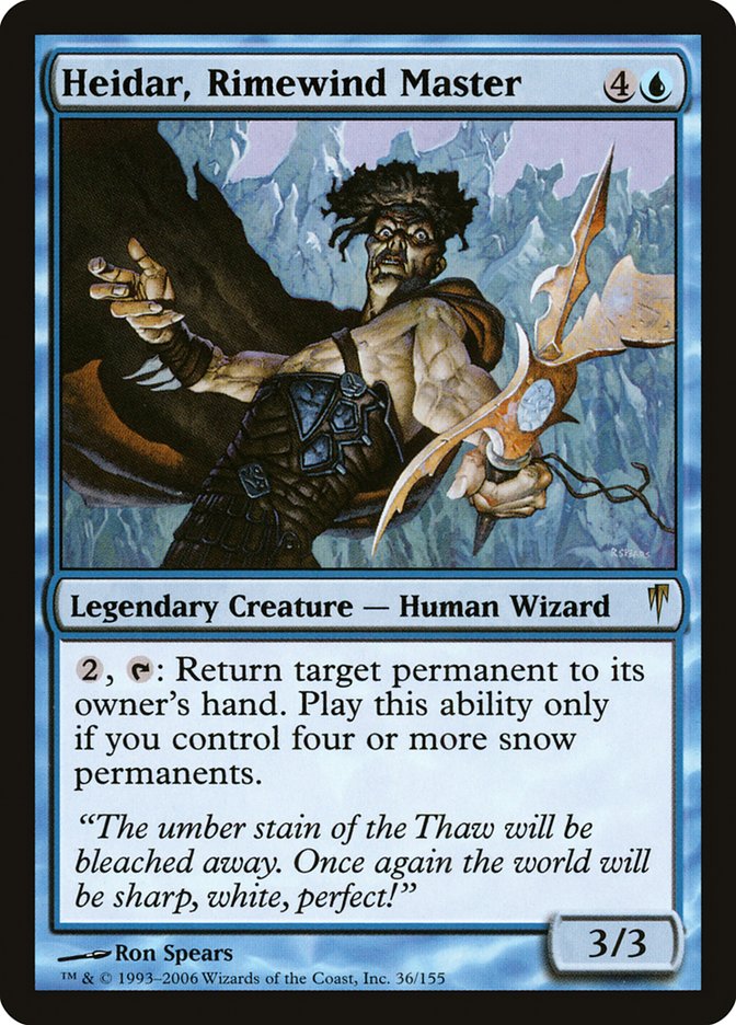 Heidar, Rimewind Master [Coldsnap] [Foil]