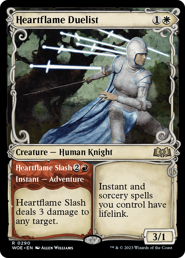 Heartflame Duelist // Heartflame Slash (Showcase) [Wilds of Eldraine] [Foil]