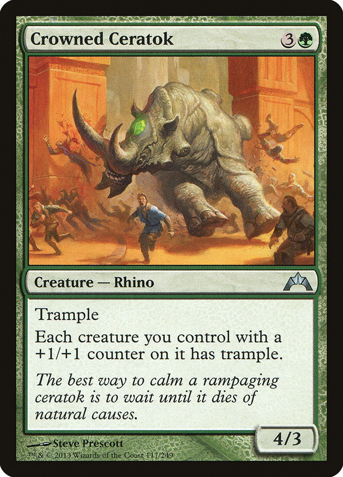 Crowned Ceratok [Gatecrash] [Foil]