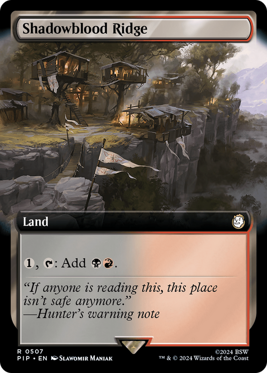 Shadowblood Ridge (Extended Art) [Fallout] [Foil]