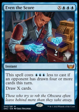 Even the Score (Promo Pack) [Streets of New Capenna Promos] [Foil]
