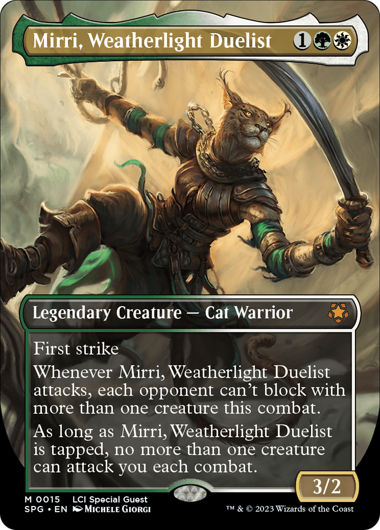 Mirri, Weatherlight Duelist (Borderless) [The Lost Caverns of Ixalan Special Guests] [Foil]