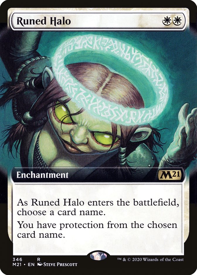 Runed Halo (Extended Art) [Core Set 2021] [Foil]