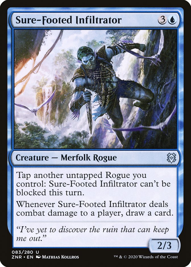 Sure-Footed Infiltrator [Zendikar Rising] [Foil]