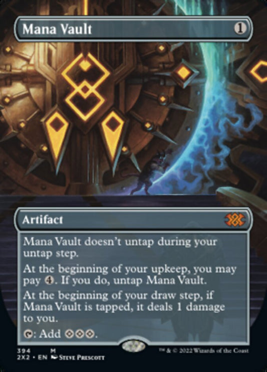 Mana Vault (Borderless Alternate Art) [Double Masters 2022] [Foil]