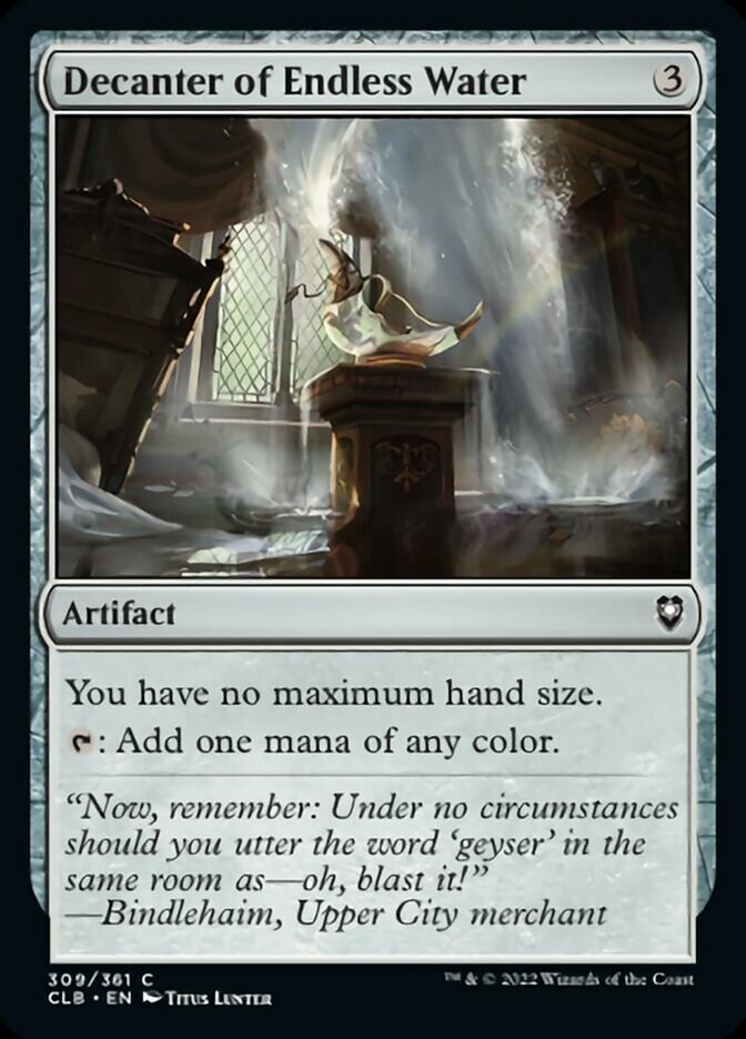 Decanter of Endless Water [Commander Legends: Battle for Baldur's Gate] [Foil]