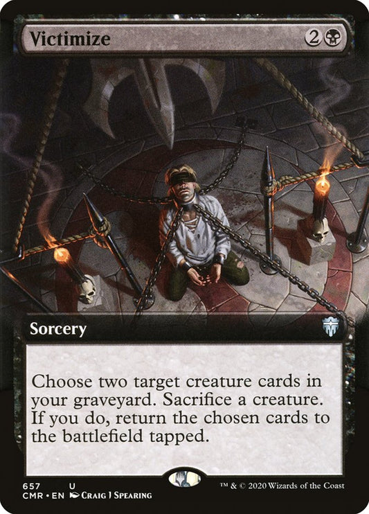 Victimize (Extended Art) [Commander Legends] [Foil]