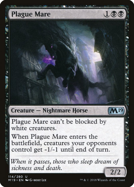 Plague Mare [Core Set 2019] [Foil]