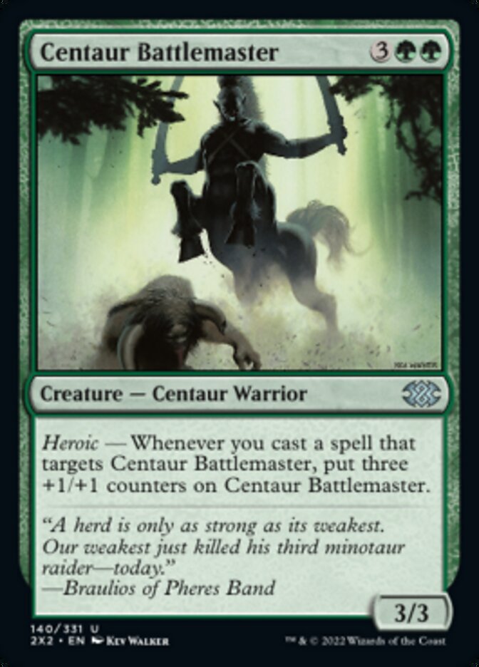 Centaur Battlemaster [Double Masters 2022] [Foil]