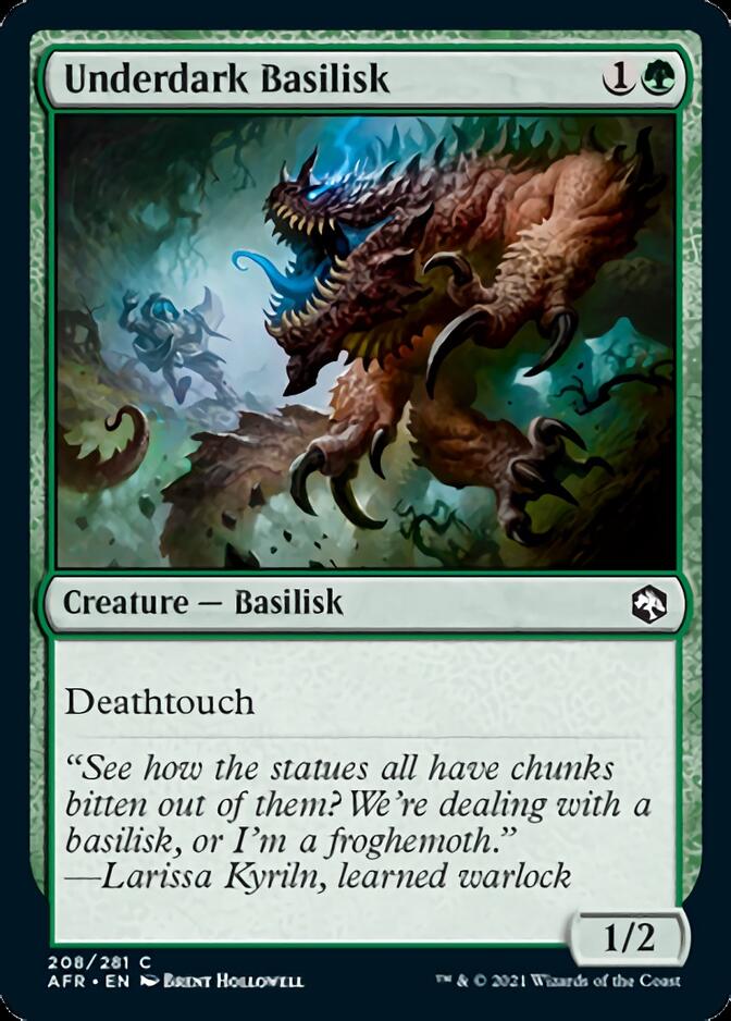 Underdark Basilisk [Dungeons & Dragons: Adventures in the Forgotten Realms] [Foil]