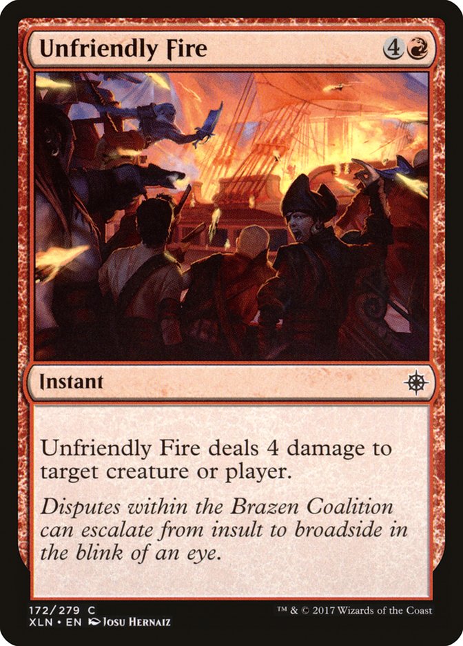 Unfriendly Fire [Ixalan] [Foil]