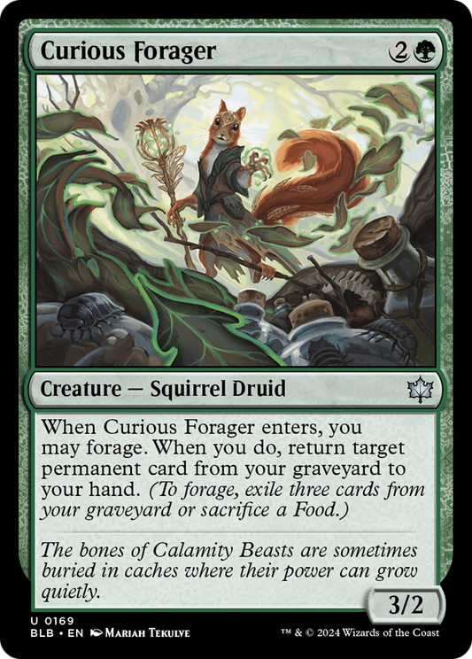 Curious Forager [Bloomburrow] [Foil]