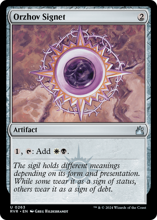 Orzhov Signet [Ravnica Remastered] [Foil]