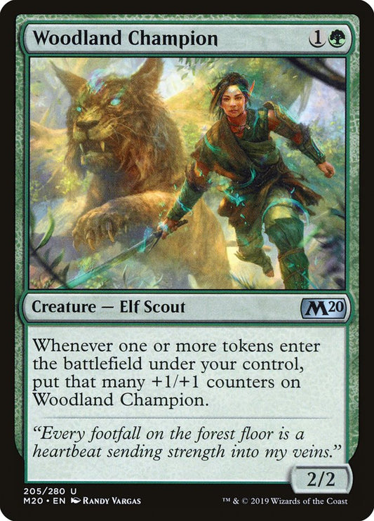 Woodland Champion [Core Set 2020] [Foil]