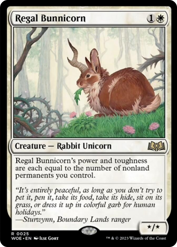 Regal Bunnicorn [Wilds of Eldraine] [Foil]