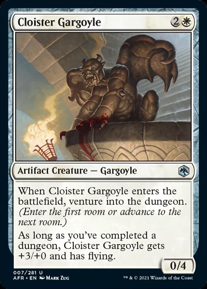 Cloister Gargoyle [Dungeons & Dragons: Adventures in the Forgotten Realms] [Foil]