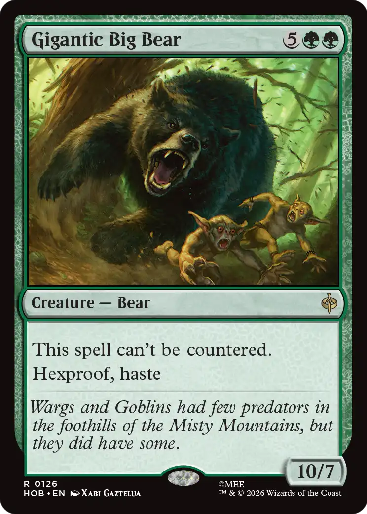 Gigantic Big Bear [The Hobbit]