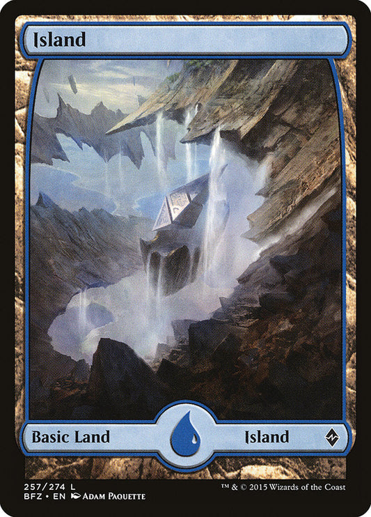 Island (257) (Full Art) [Battle for Zendikar] [Foil]