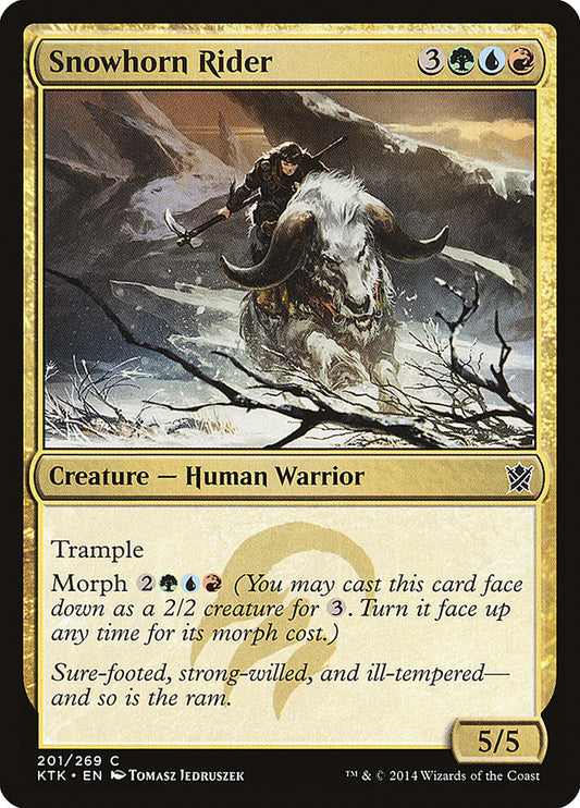 Snowhorn Rider [Khans of Tarkir] [Foil]