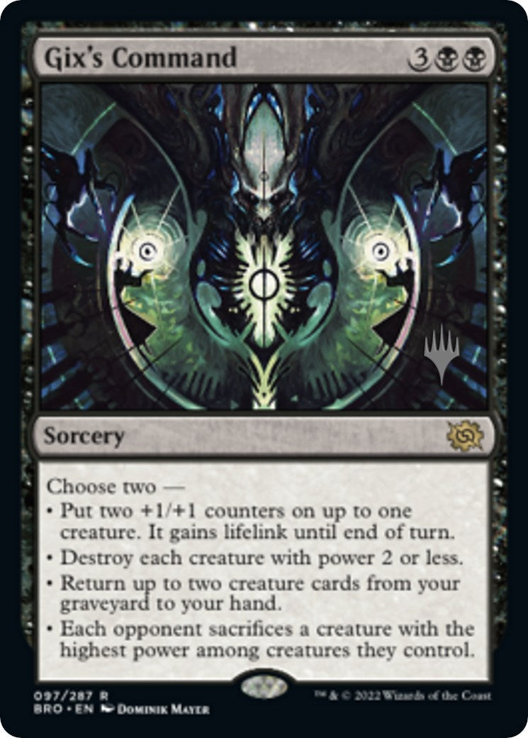 Gix's Command (Promo Pack) [The Brothers' War Promos] [Foil]