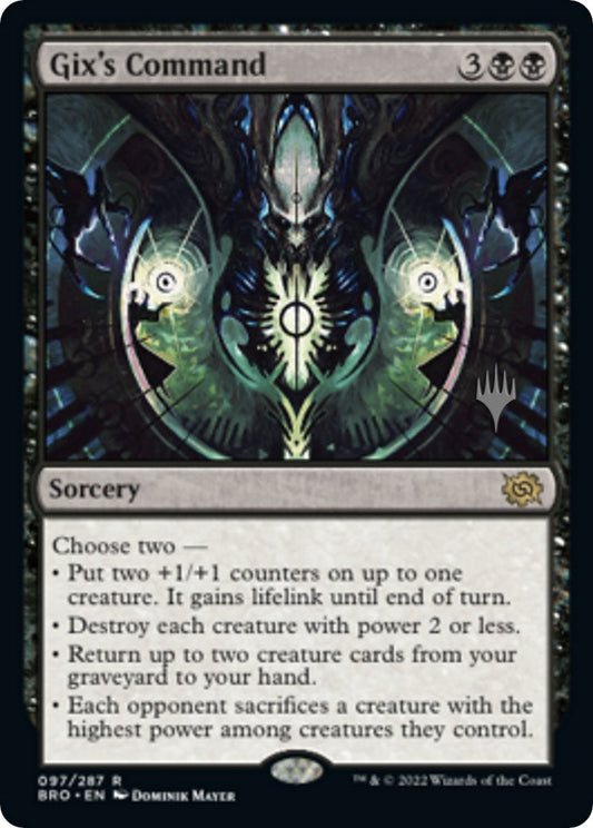 Gix's Command (Promo Pack) [The Brothers' War Promos] [Foil]